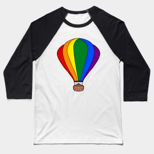 Rainbow Balloon Baseball T-Shirt